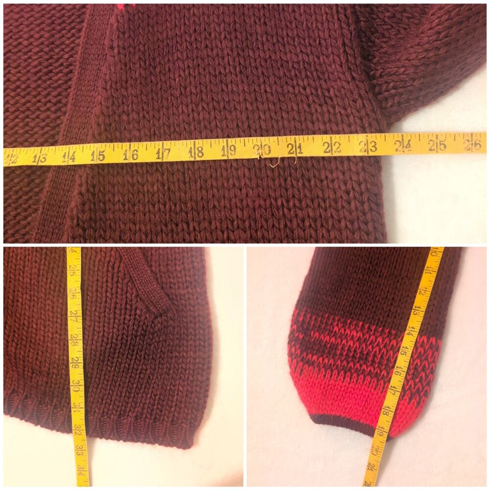 Sundance ChunkyKnit MoriKei Wool Blend LagenLook Cardigan Sweater Women's Large - Picture 8 of 8